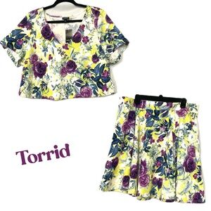 Torrid 2 Piece Top and Skirt  NWT retail $76